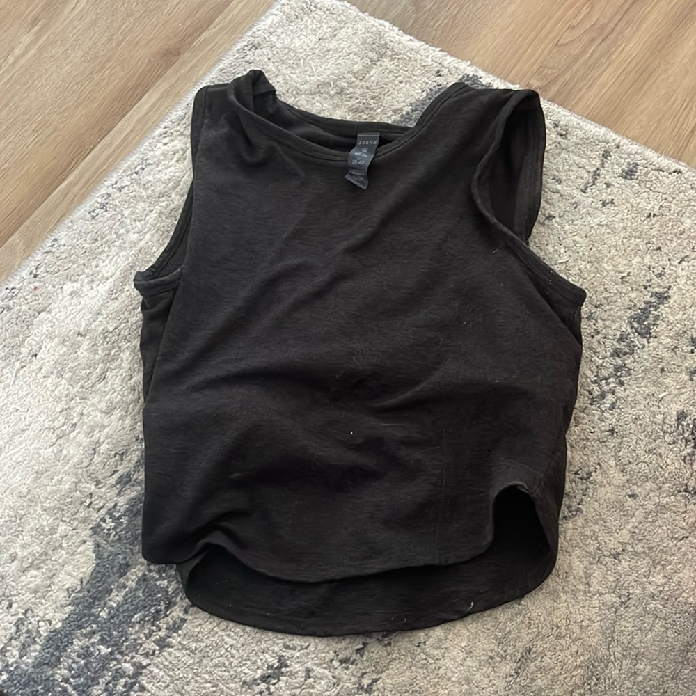 Workout cropped tank